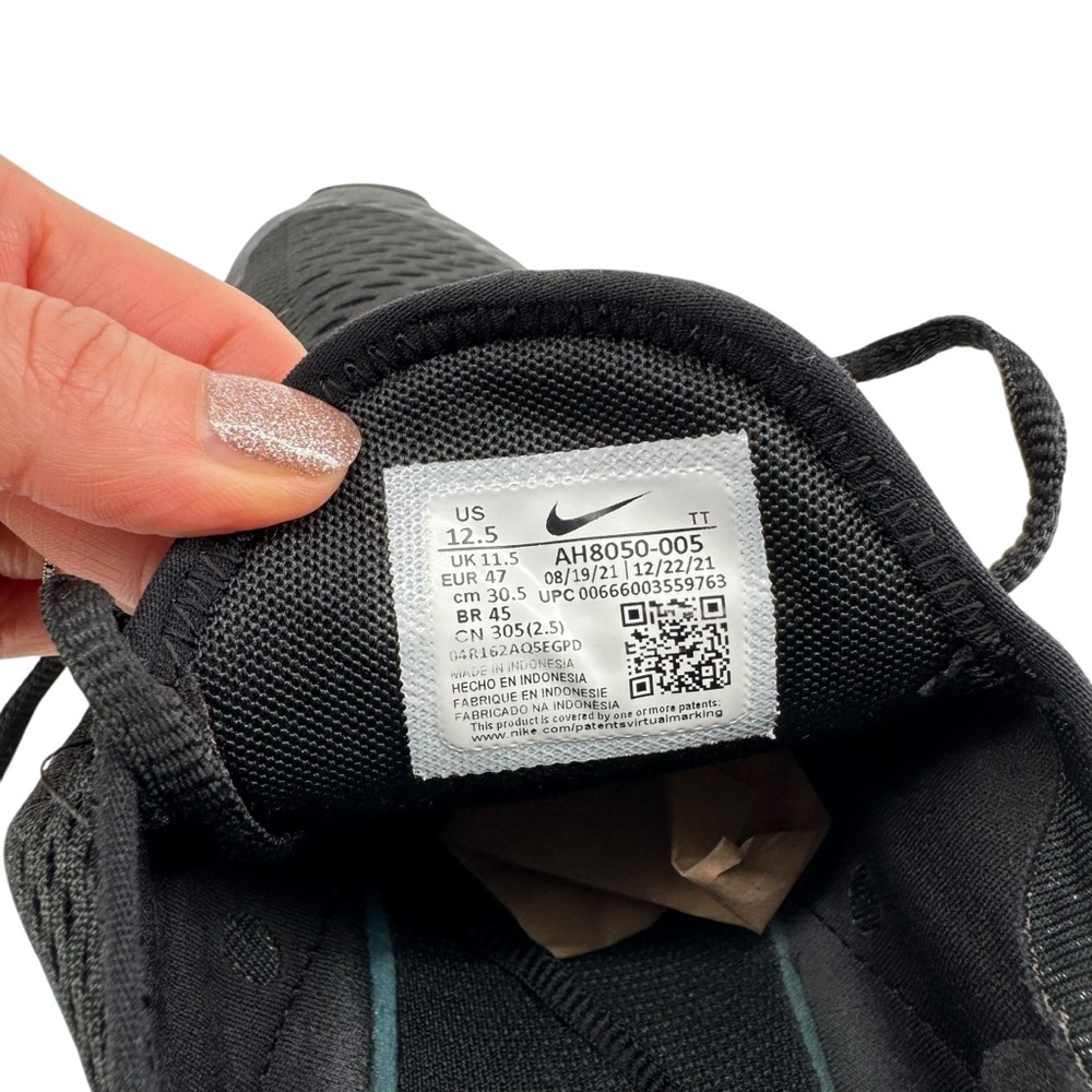 Nike Air Max 270 Black Mesh Sneakers Men’s Size 12.5 Running Shoes - Picture 13 of 13